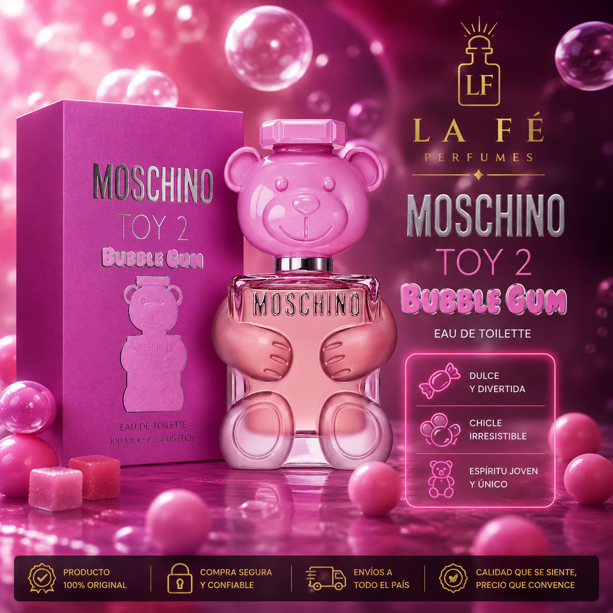 Moschino Toy 2 Bubble Gum Women 100ml EDT